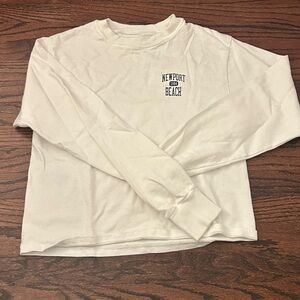brandy melville white long sleeves